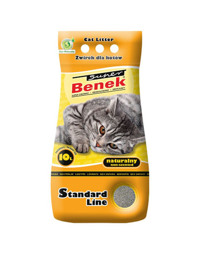 Benek Super Standard bentonitové stelivo natural 10 L