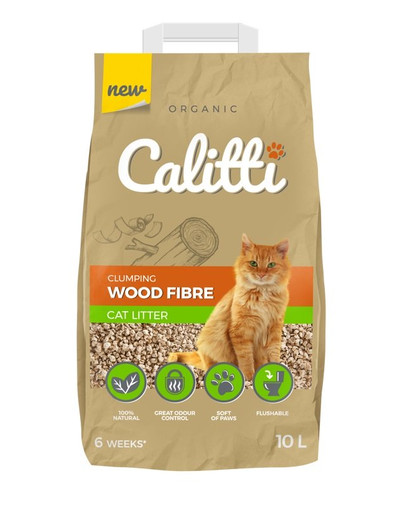 CALITTI Wood Fibre Podstielka pre mačku 10l