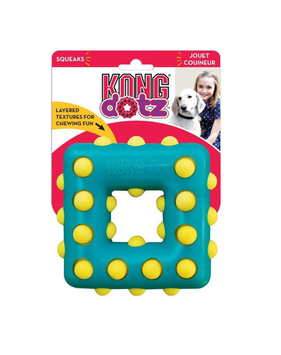 KONG Dotz Square S hryzátko pre psa