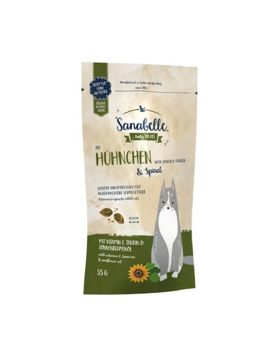 BOSCH Sanabelle Crispies kuracie mäso so špenátom 55g