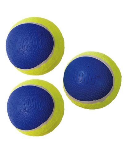 KONG Ultra SqueakAir Ball M 3 ks. lopty pre psa