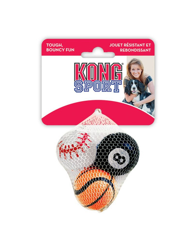 KONG Sport Balls 3 ks S loptičky pre psa gumové