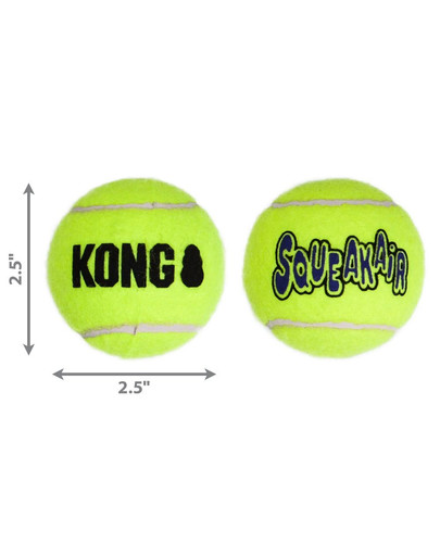 KONG SqueakAir Balls M 6 ks lopta tenisová pre psa