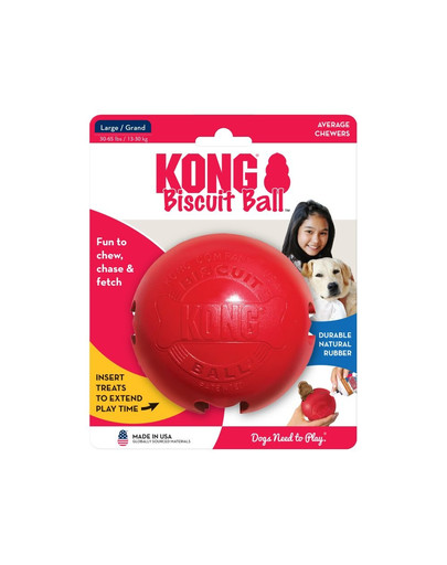 KONG Biscuit Ball S lopta na maškrty pre psa
