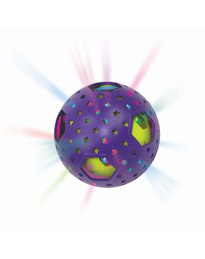 KONG Bat-A-Bout Flicker Disco Świecąca lopta z catnip pre mačky