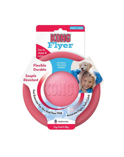 KONG Puppu Flyer frisbee pre šteniatka
