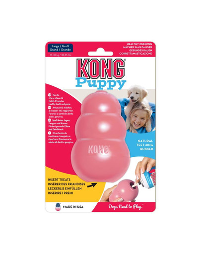 KONG Puppy L hryzátko na maškrty pre šteniatka