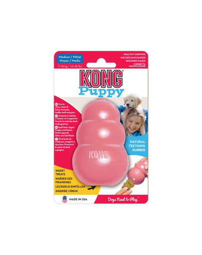 KONG Puppy M hryzátko na maškrty pre šteniatka