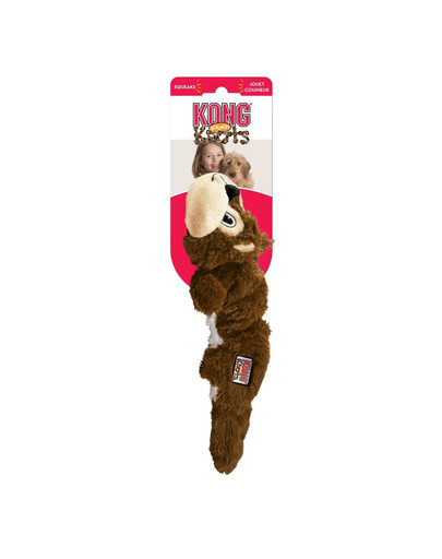 KONG Knots Scrunch Squirrel M/L hračka pre psa veverička