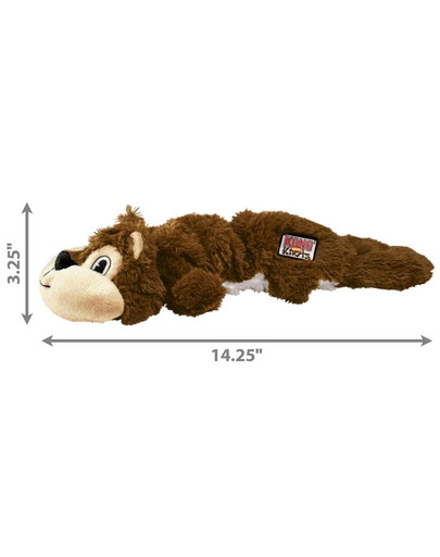 KONG Knots Scrunch Squirrel M/L hračka pre psa veverička