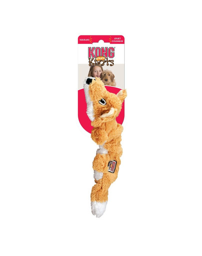 KONG Knots Scrunch Fox S/M hračka pre psa