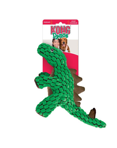 KONG Dynos Stegosaurus Green L plyšák pre psa dinosaurus