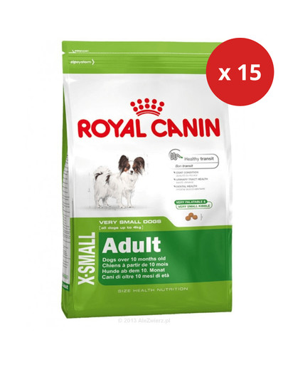 ROYAL CANIN X-Small adult 500g x15 granule pre dospelé trpaslíčie psy