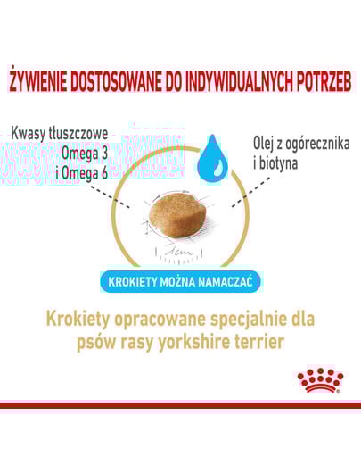 ROYAL CANIN Yorkshire Terrier Adult 8+ 3 kg granule pre staršieho jorkšírskeho teriéra