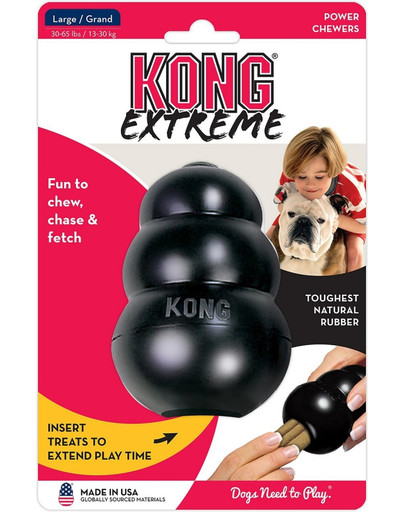 KONG Extreme large 10,5 cm odolné hryzátko na maškrty pre psa