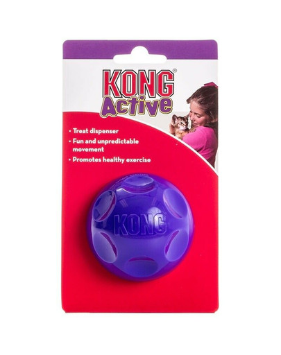 KONG Cat Treat Dispensing Ball lopta na maškrty pre mačky