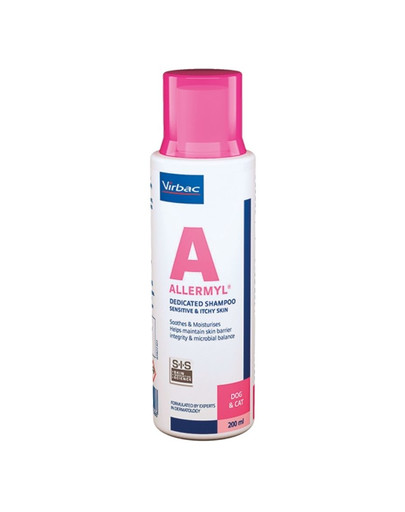 VIRBAC Allermyl antiseptický šampón na  ochranu kože psov a mačiek 200 ml