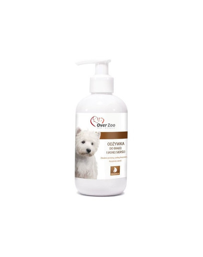 OVER ZOO Kondicionér pre psov na svetlú srsť 250 ml