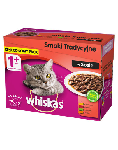 WHISKAS Mäsová omáčka 12 x 100g