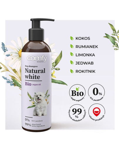 COMFY Natural White Šampón 250 ml