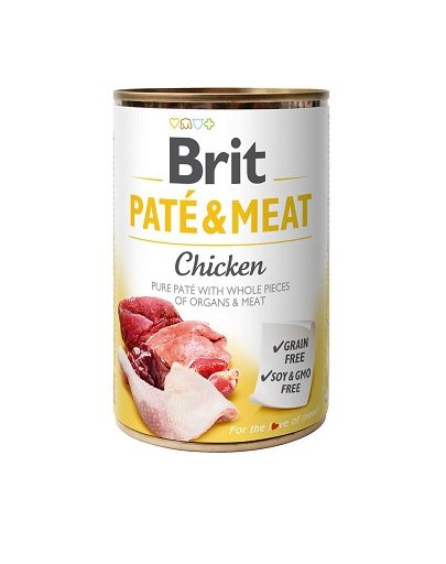 BRIT Pate & Meat Kuracia paštéta pre psov 6 x 400 g