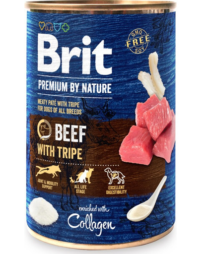 BRIT Premium by Nature Paštéta pre psov z hovädzieho mäsa a vnútorností 6 x 400 g