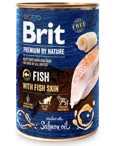 BRIT Premium by Nature Paštéta pre psov z rýb a rybej kože 6 x 400 g