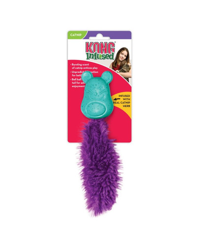 KONG Cat Infused Bobble Mouse hračka s catnipom