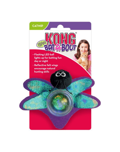 KONG Cat Bat-A-Bout Flicker Firefly świecąca hračka pre mačky