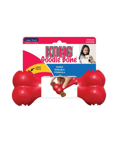 KONG Goodie Bone hračka pre psov gumová kosť S 13,5cm