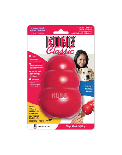 KONG Classic XL 12,5 cm hryzátko na maškrty pre psa