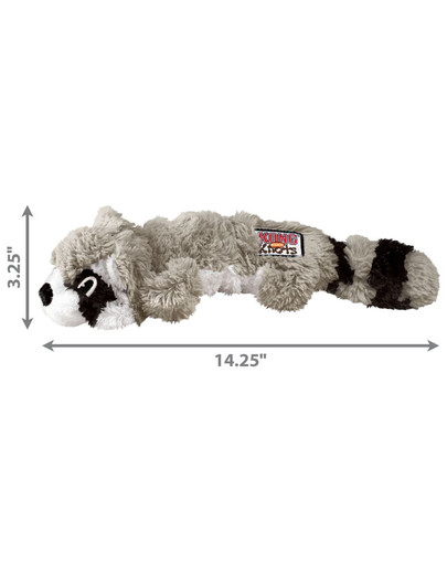 KONG Knots Scrunch Raccoon M/L hračka pre psa