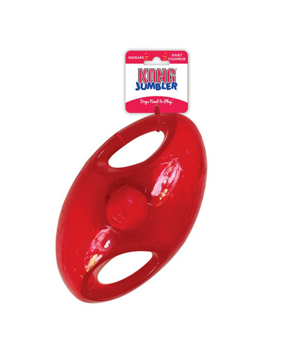 KONG Jumbler Football M/L hračka s loptičkou vo vnútri