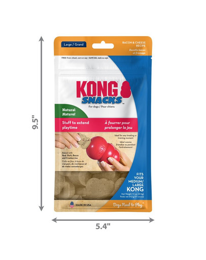 KONG Snacks Bacon and Cheese L Sušienka pre psa