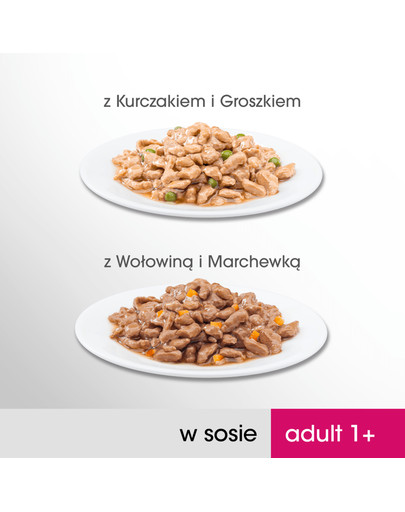 PERFECT FIT Cat Adult 1+ mäsové sáčky 4x85 g
