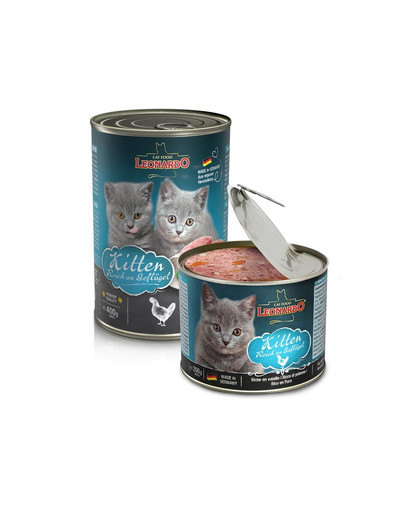 LEONARDO Kitten Quality Selection Hydina pre mačiatka 6 x 200 g