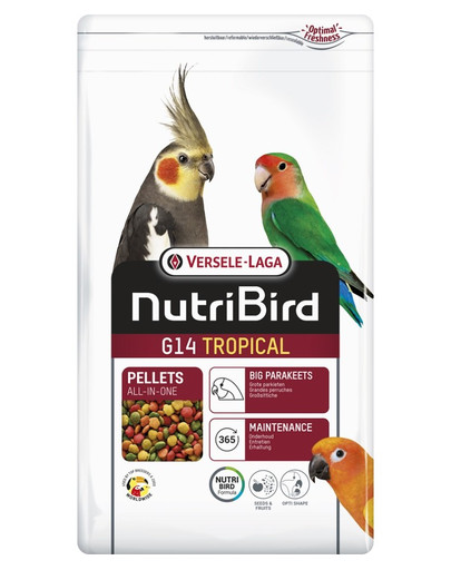 VERSELE-LAGA NutriBird G14 Tropical Krmivo pre stredné papagáje 1 kg