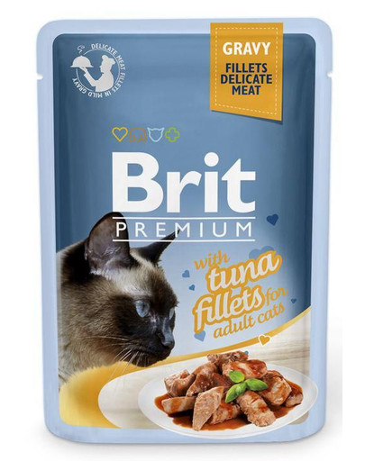 BRIT Premium Krmivo - Filety z tuniaka v omáčke 24 x 85 g