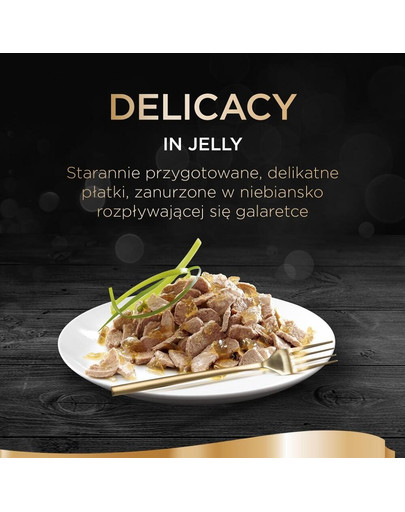 SHEBA Delicacy Hydinové príchute v želé 80x85g kačica, kuracie, hydina