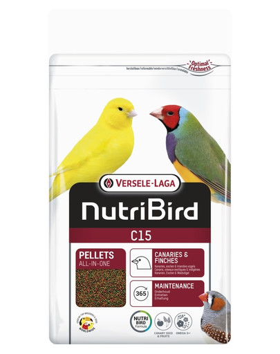 VERSELE-LAGA NutriBird C15 Maintenance 1 kg Krmivo pre kanárikov