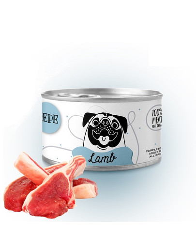 PAKA ZWIERZAKA PEPE Lamb 100% jahňacia konzerva 410 g