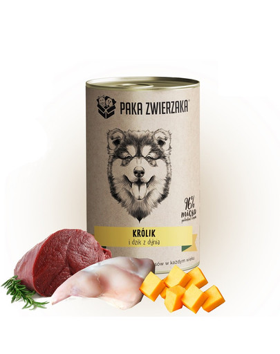 PAKA ZWIERZAKA králik, diviak a tekvica 400 g