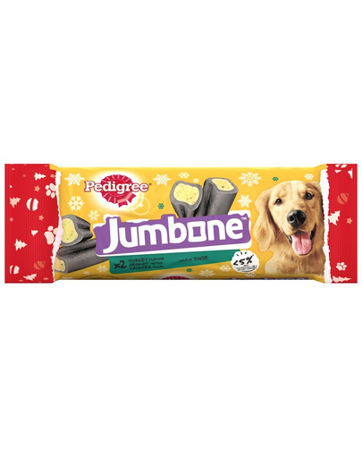 PEDIGREE Jumbone (stredné plemeno) vianočná pochúťka s morčacou príchuťou pre dospelých psov  180 g