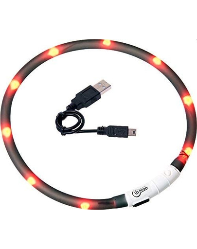 KARLIE FLAMINGO LED obojok pre psa 70 cm čierny