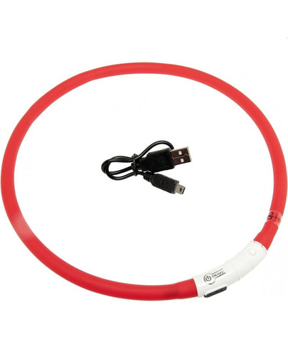 KARLIE FLAMINGO LED obojok pre psa 70 cm červený