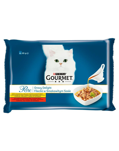GOURMET Perle Gravy kura, hovädzie 48x85 g