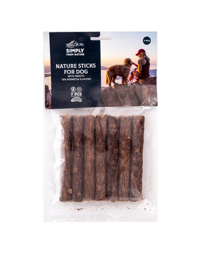 SIMPLY FROM NATURE Prírodné tyčinky s hmyzím proteínom 10% Hermetia Ilucens 7 ks
