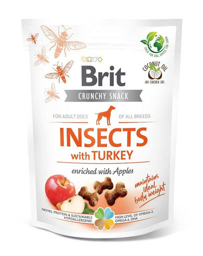 E-shop BRIT Care Dog Crunchy Crakcer Insect & Turkey 200 g chrumkavé pochúťky s hmyzom