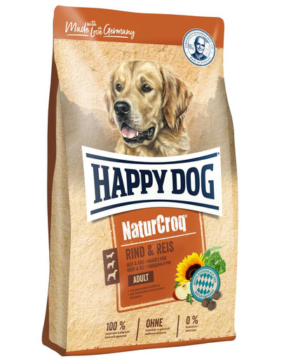 HAPPY DOG NaturCroq hovädzie mäso / ryža 4 kg