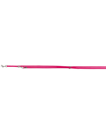 TRIXIE Vodítko Premium, dvojité, XS: 2.00 m/10 mm, tmavoružové